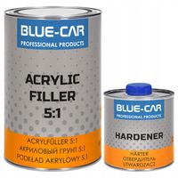 PODKŁAD AKRYLOWY SZARY 5:1 + UTWARDZACZ BLUE-CAR 1L KPL.
