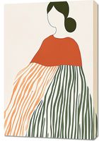 Obraz 60x90cm Kobieta Minimalistyczny , Wnętrza Styl Skandynawski, Boho