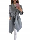 NOWOCZESNY PŁASZCZ FLAUSZ S M L XL FLAUSZOWY KOLOR