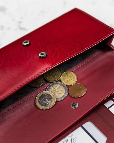 portfel damski skórzany h22-1-sh9-5966 red na Arena.pl