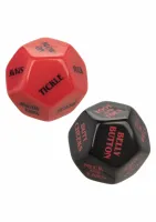 calexotics roll play naughty dice set - zestaw akrylowych kości do gry