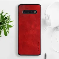 Etui AIORIA Vintage LEATHER do Samsung Galaxy S10 Plus czerwony