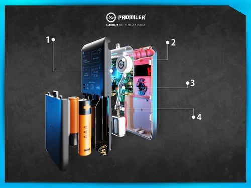 Alkomat PROMILER iSober 30 Kalibracja w dniu wysyłki + KAMIZELKA na Arena.pl