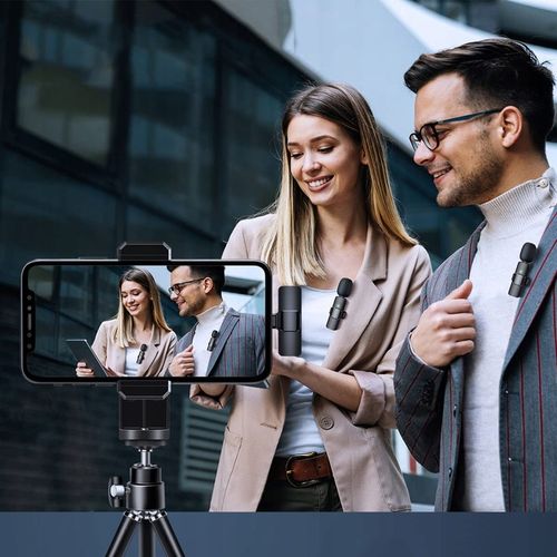2x MIKROFON BEZPRZEWODOWY KRAWATOWY + ODBIORNIK USB-C + ADAPTER DO IPHONE na Arena.pl