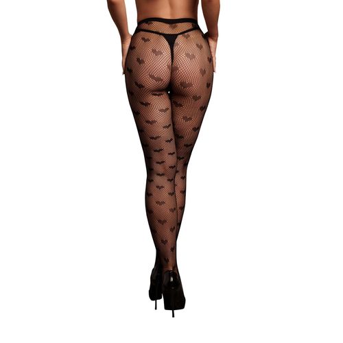 Czarne Zjawiskowe Kabaretki w Serduszka Patterned Tights LeDésir 080 XS/XL na Arena.pl