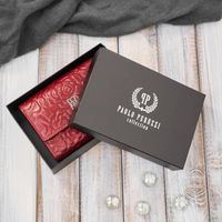 portfel damski skórzany czerwony w orientacji poziomej rfid paolo peruzzi