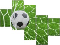 100 75CM OBRAZ 5 ELEM PIŁKA BRAMCE ŚCIENNY