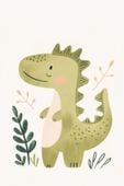 Plakat 20x30cm Wzory dla Dzieci, Dziewczynki i Chłopca - Krokodyl