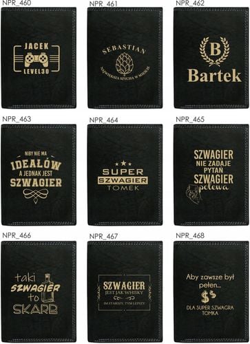 Eleganki męski portfel 100% SKÓRA dla strażaka na Arena.pl