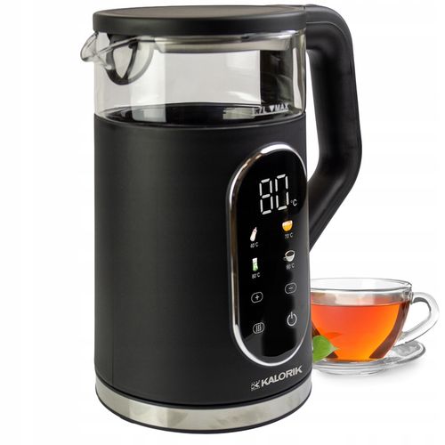 CZAJNIK ELEKTRYCZNY REGULACJA TEMPERATURY DIGITAL CZARNY 1,7L 2200W na Arena.pl