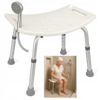 Taboret pod prysznic do kabiny prysznicowej Stołek Krzesło prysznicowe ALU