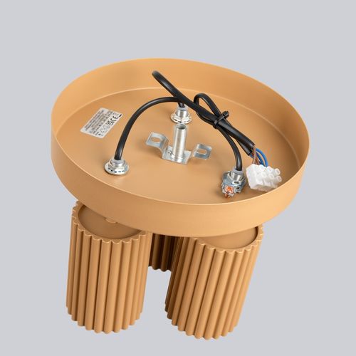 Plafon KARBON 3P złoty na Arena.pl