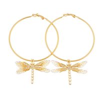 Kolczyki koła z ważkami emalia z kolekcji Mystical Moments (P22/WAŻ/20AU)