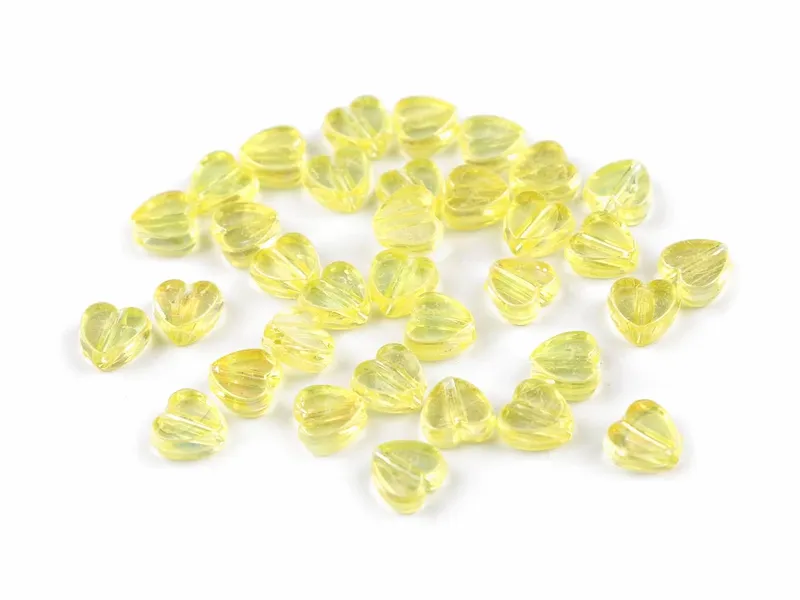 SERCA PLASTIK EFEKT AB JASNY ŻÓŁTY 8MM 10SZT zdjęcie 1