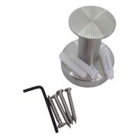 wieszak na ręczniki mosiężny okrągły srebrny