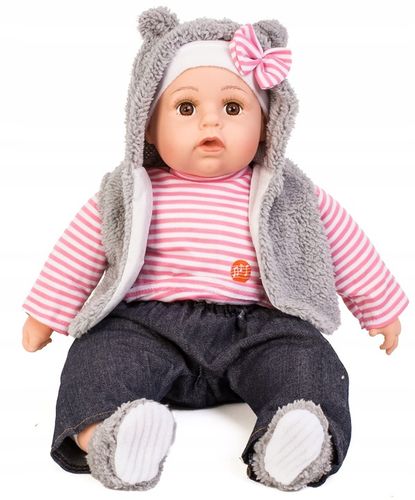 LALKA BOBAS MÓWI PL + smoczek butelki pampersy na Arena.pl