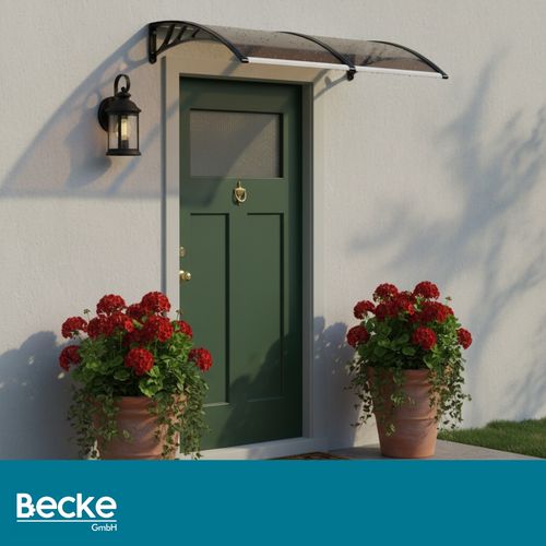 Daszek nad dzrwi wejściowe zadaszenie na balkon okno klimę brązowy 200x100 na Arena.pl