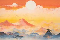 Plakat 30x20cm Świt nad Krainą Ciszych Gór