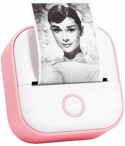 Phomemo T02 mini drukarka termiczna do zdjęć notatek etykiet różowa na Arena.pl