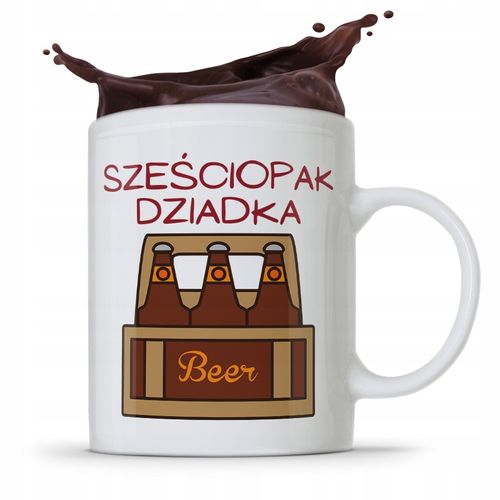 Kubek Prezent Dzień Dziadka Sześciopak Dziadka Z Nadrukiem Ze Zdjęciem na Arena.pl