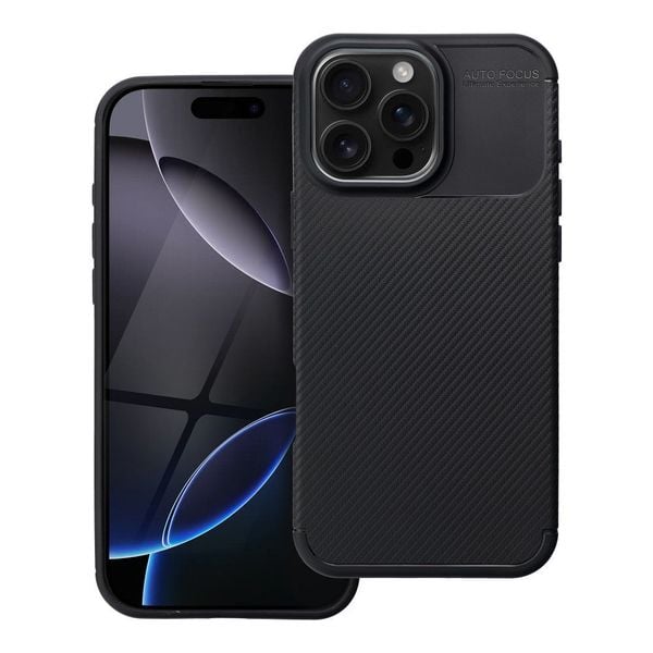 Futerał CARBON PREMIUM do IPHONE 16 Pro Max czarny zdjęcie 1