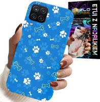 ETUI DO SAMSUNG GALAXY A22 5G - ŁAPKI KOŚCI PIES PATROL WZORY DLA DZIECI