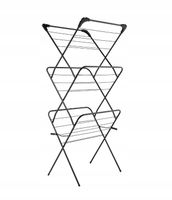 SUSZARKA pionowa DO PRANIA balkon składana CZARNA