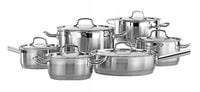 Zestaw garnków NOIS stal nierdzewna 12 el. Profi Line