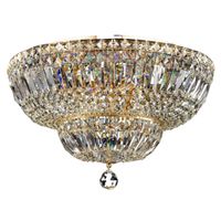 LAMPA sufitowa BASFOR DIA100-CL-12-G Maytoni plafoniera OPRAWA kryształowa okrągły plafon pałacowy przezroczysty