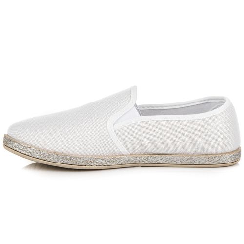 Białe espadryle slip on r.40 na Arena.pl