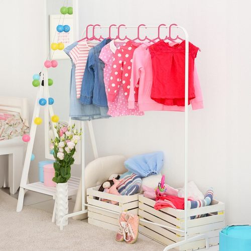 Wieszaki dziecięce dla dzieci na ubrania różowe 25 sztuk ubraniowe na Arena.pl