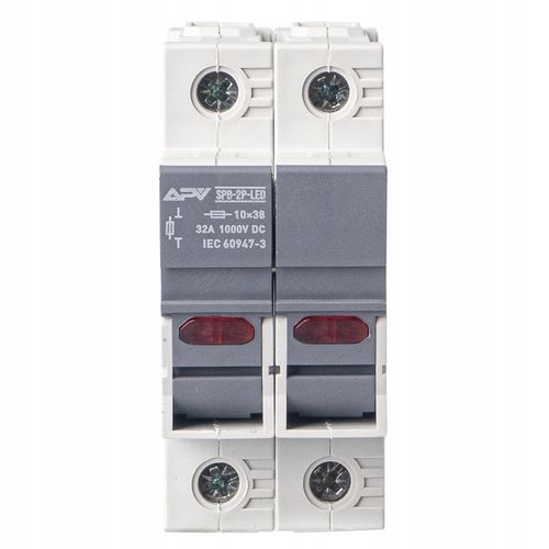 PODSTAWA BEZPIECZNIKOWA ROZŁĄCZNIK DC 10x38 + LED na Arena.pl