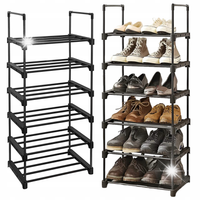 Szafka na buty modułowa czarna 106 cm LOFT pojemna