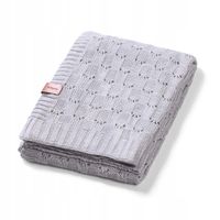Kocyk dzianinowy BABYONO 1479/02 Szary