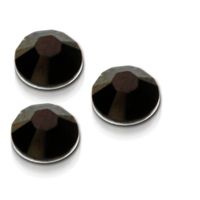50x Allepaznokcie Cyrkonie Do Zdobień Paznokci Swarovski SS10 Nut Jet Nut
