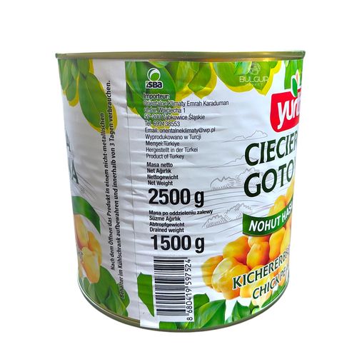 Turecka cieciorka gotowana w puszce 2500g – Boiled Chickpeas na Arena.pl