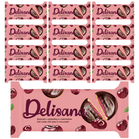 Delisana Ciastka z galaretką wiśniową 135g x 12 sztuk