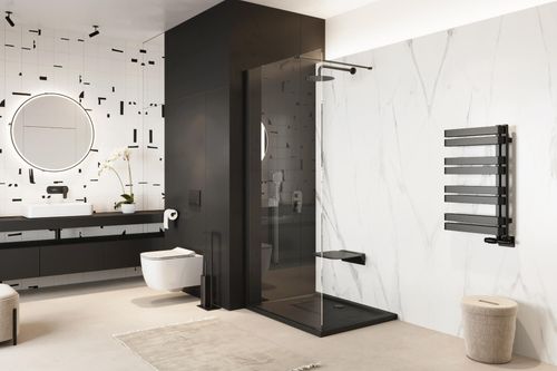 Volaro 2.0 zestaw zintegrowany termostat grzejnikowy lewy, czarny mat na Arena.pl