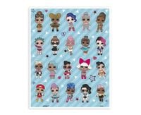 Naklejki Laleczki LOL Surprise, 80 szt.