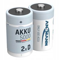 Akumulator niklowo-metalowo-wodorkowy (NiMH) Ansmann D HR20 5000 mAh 2 szt.