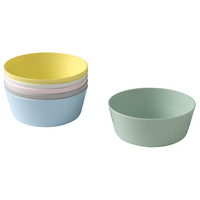Miska miseczka plastikowa do karmienia dziecka zestaw 6szt IKEA KALAS kolory