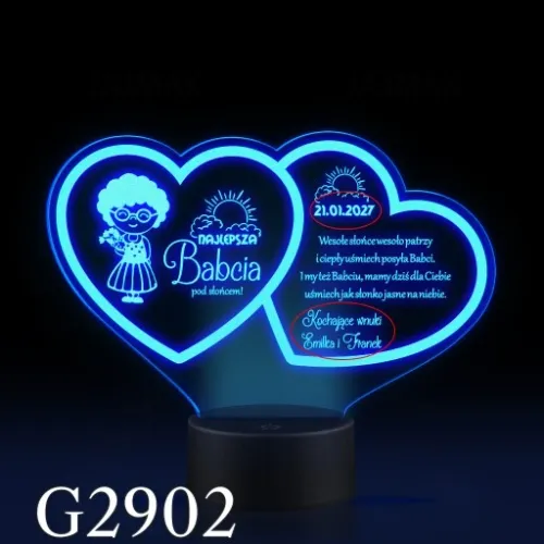 Prezent Dzień Babci i Dziadka Statuetka lampka LED na Arena.pl