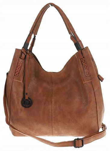 Tommasini Torebka Damska Listonoszka Duża Torba Shopper Worek 2692 Brązowa na Arena.pl