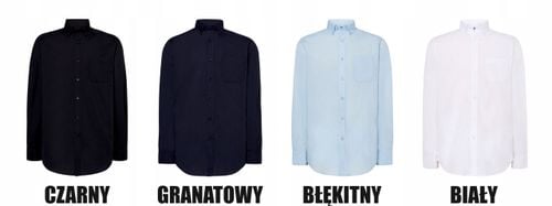 Koszula z tkaniny popelinowej TWÓJ HAFT LOGO GRAFIKA firmowa reklamowa na Arena.pl