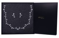 Komplet biżuterii ślubnej kolczyki naszyjnik SREBRO KOKONET 8-0481