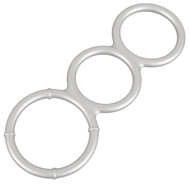 Metallic Silicone Triple Ring zdjęcie 3