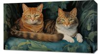 Obraz 70x40cm Koty na Fotelu