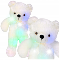 PLUSZOWY MIŚ PLUSZAK ŚWIECĄCY 50CM LAMPKA LED Miękka Przytulanka dla Dzieci