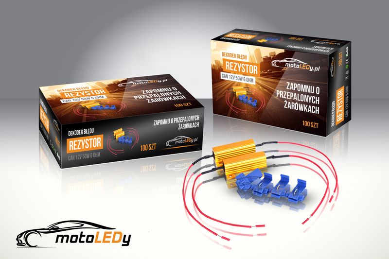 REZYSTOR - DEKODER BŁĘDU CAN 50W 6 OHM 12V zdjęcie 5