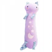 Maskotka Kot LILO MOMOMI do przytulania Świecący w Ciemności 80cm Fioletowy